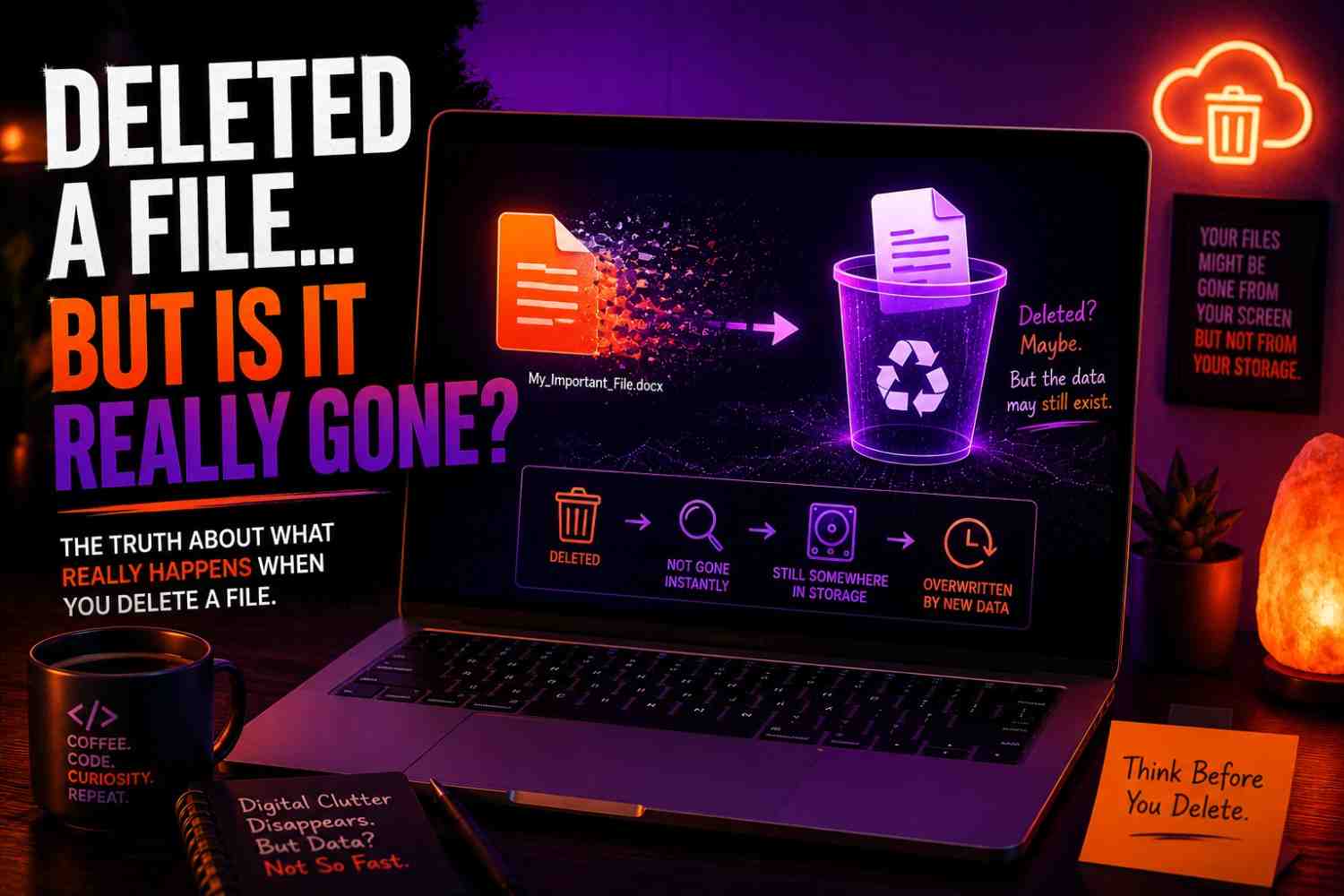 What happens when you delete a file