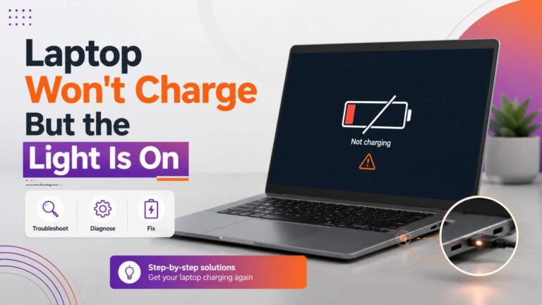 Laptop Wont Charge But the Light Is On